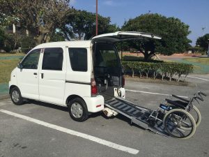 車椅子用スロープの代車兼レンタカー